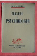 Manuel de psychologie - GUILLAUME Paul
