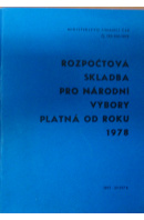 Rozpočtová skladba pro národní výbory platná od roku 1978 - ... autoři různí/ bez autora