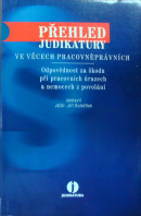 Přehled judikatury ve věcech pracovněprávních. Odpovědnosti za škodu při pracovních úrazech a nemocech z povolání - DOLEŽÍLEK Jiří sest.