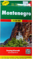 Černá Hora/ Montenegro 1 : 150 000, jako nová - ... autoři různí/ bez autora
